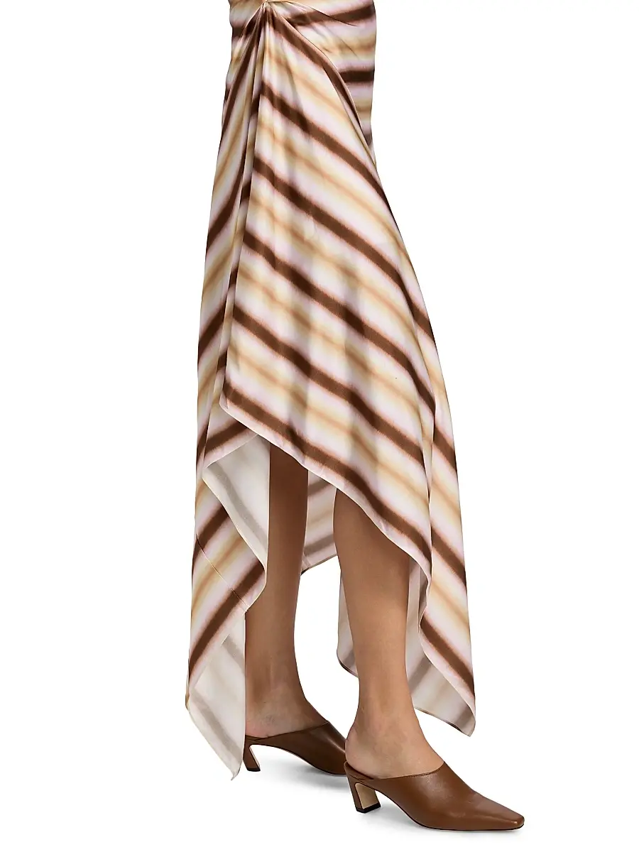 A.L.C. A. L.C. Women's Lyn Striped One-Shoulder Midi-Dress | Thumbnail 6 A.L.C. A. L.C. Women's Lyn Striped One-Shoulder Midi-Dress | Thumbnail 6