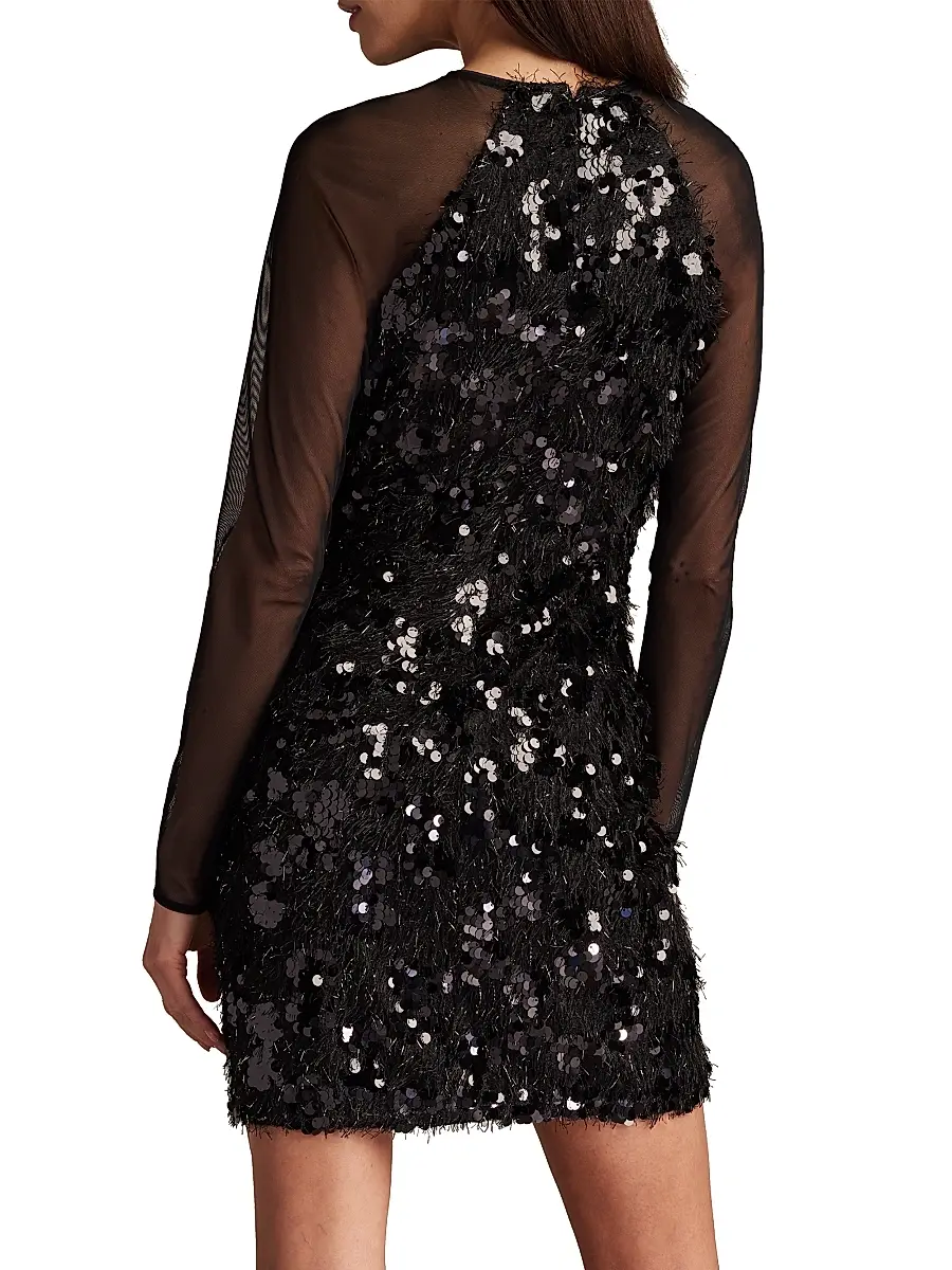 Tadashi Shoji Women's Sequined Cut-Out Minidress | Thumbnail 5 Tadashi Shoji Women's Sequined Cut-Out Minidress | Thumbnail 5