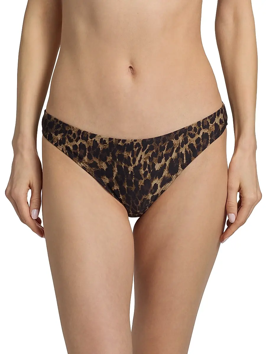 Nili Lotan Women's Vintage Leopard Bikini Bottom | Thumbnail 3 Nili Lotan Women's Vintage Leopard Bikini Bottom | Thumbnail 3