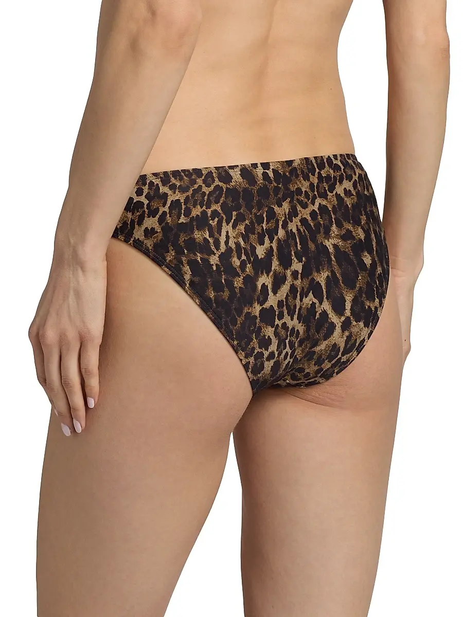Nili Lotan Women's Vintage Leopard Bikini Bottom | Thumbnail 4 Nili Lotan Women's Vintage Leopard Bikini Bottom | Thumbnail 4