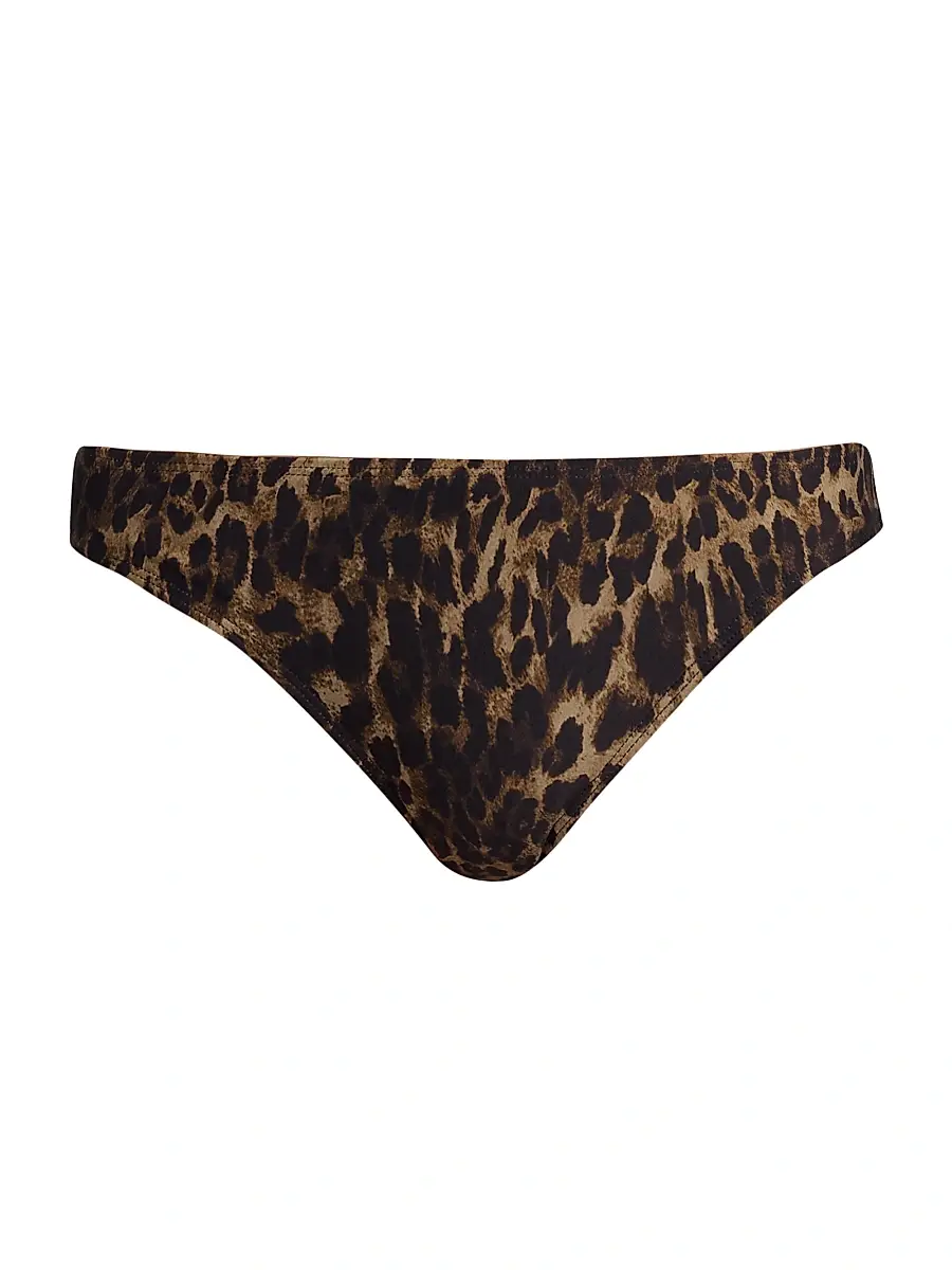 Nili Lotan Women's Vintage Leopard Bikini Bottom - Vintage Leopard Print | Image 1 Nili Lotan Women's Vintage Leopard Bikini Bottom - Vintage Leopard Print | Image 1