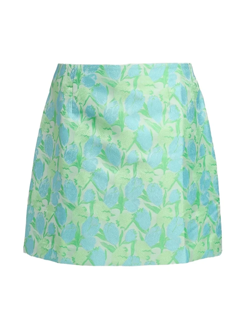Women's Kels Floral Jacquard Miniskirt Women's Kels Floral Jacquard Miniskirt