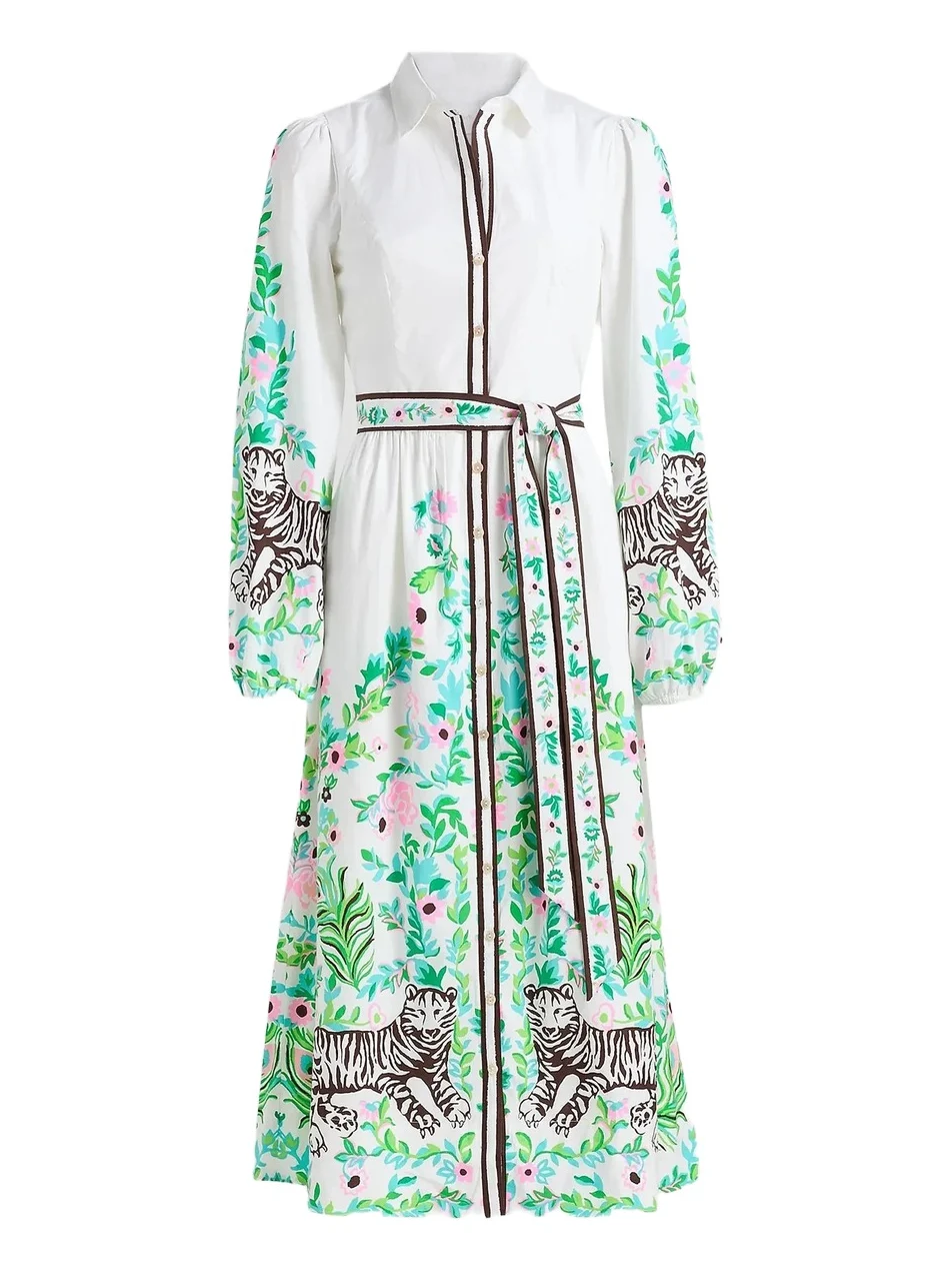 Women's Luanne Stretch Midi Shirtdress Women's Luanne Stretch Midi Shirtdress
