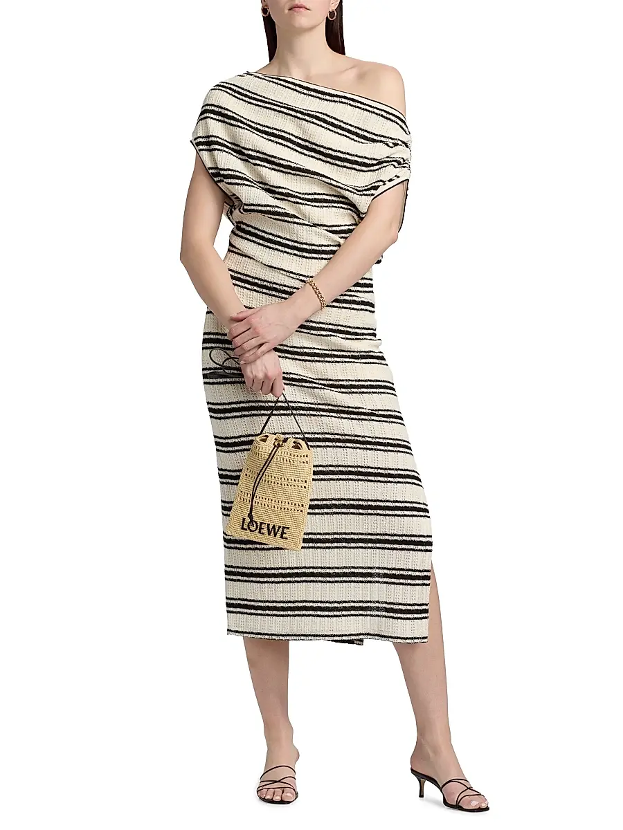 Ramy Brook Women's Striped Chet Midi-Dress | Thumbnail 3 Ramy Brook Women's Striped Chet Midi-Dress | Thumbnail 3