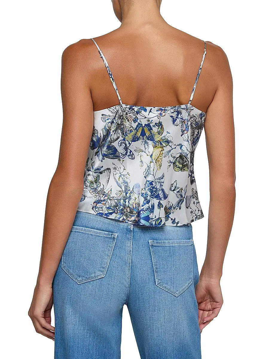 L'Agence Women's Calista Silk Cowlneck Cami | Thumbnail 5