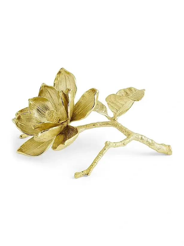 Michael Aram Flower Magnolia Brass Decorative Object