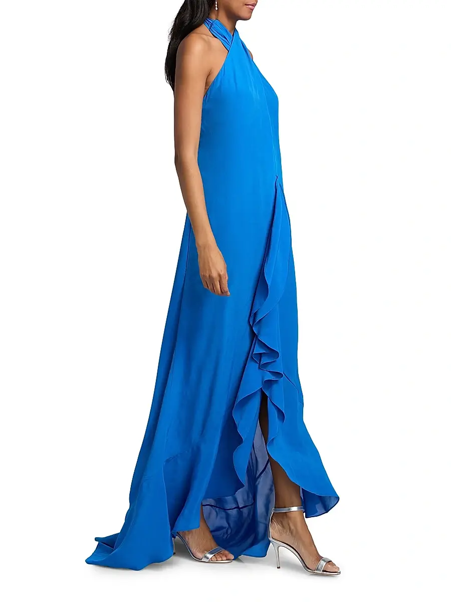 AZEEZA Women's Bari Halter Backless Gown | Thumbnail 2 AZEEZA Women's Bari Halter Backless Gown | Thumbnail 2