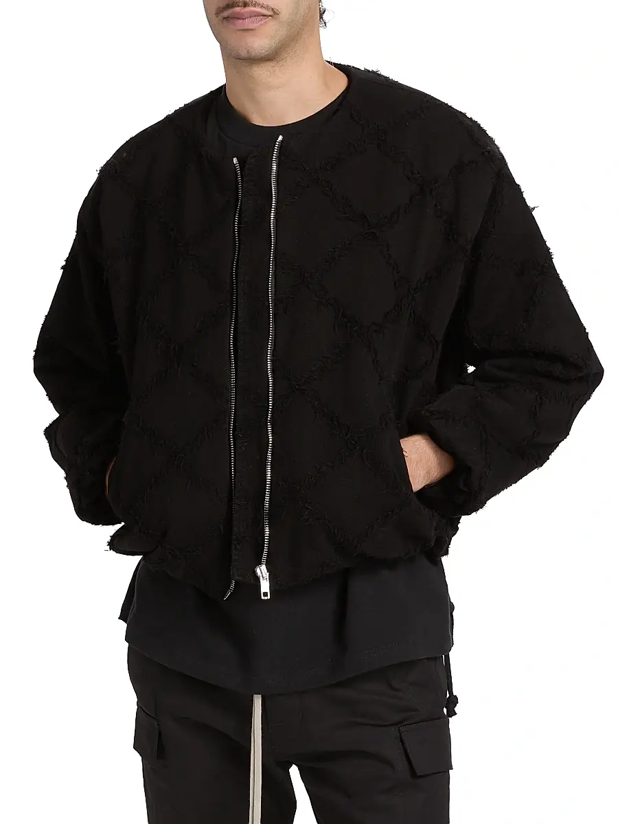 EZR Men's Crisscross Cotton Crop Jacket | Thumbnail 3 EZR Men's Crisscross Cotton Crop Jacket | Thumbnail 3