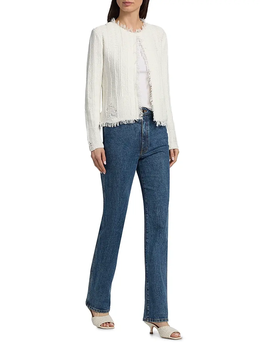 Kobi Halperin Women's Marlee Distressed Textured Knit Sweater | Thumbnail 2 Kobi Halperin Women's Marlee Distressed Textured Knit Sweater | Thumbnail 2