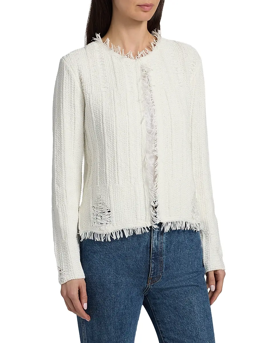 Kobi Halperin Women's Marlee Distressed Textured Knit Sweater | Thumbnail 4 Kobi Halperin Women's Marlee Distressed Textured Knit Sweater | Thumbnail 4
