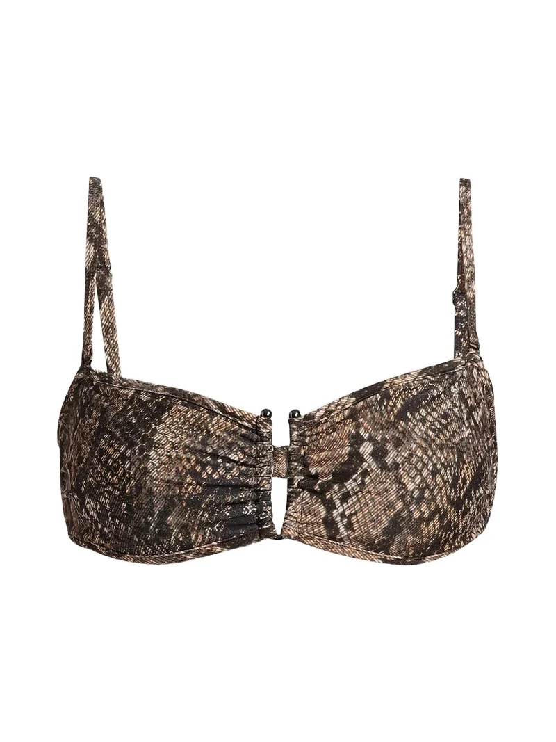 Women's Arianna Snake-Print Bikini Top Women's Arianna Snake-Print Bikini Top