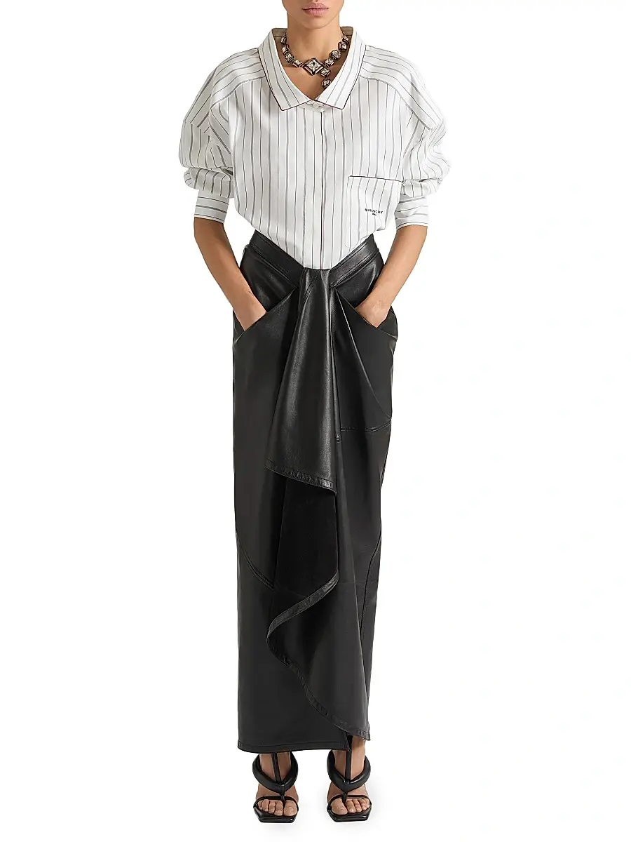 Givenchy Women's Striped Shirt in Cotton and Silk | Thumbnail 2 Givenchy Women's Striped Shirt in Cotton and Silk | Thumbnail 2