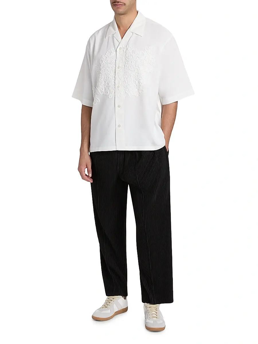 Homme Plissé Issey Miyake Men Embroidery Press Shirt | Thumbnail 2 Homme Plissé Issey Miyake Men Embroidery Press Shirt | Thumbnail 2