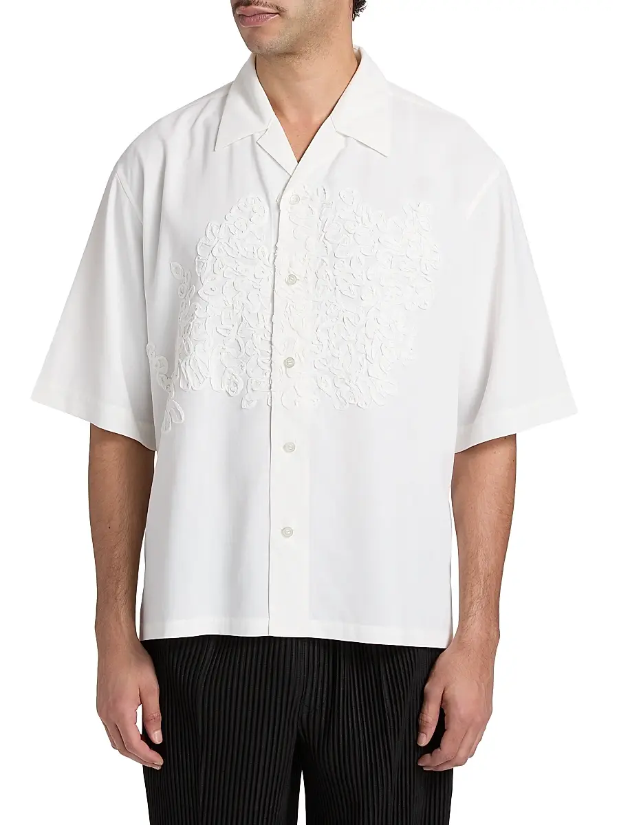 Homme Plissé Issey Miyake Men Embroidery Press Shirt | Thumbnail 3 Homme Plissé Issey Miyake Men Embroidery Press Shirt | Thumbnail 3