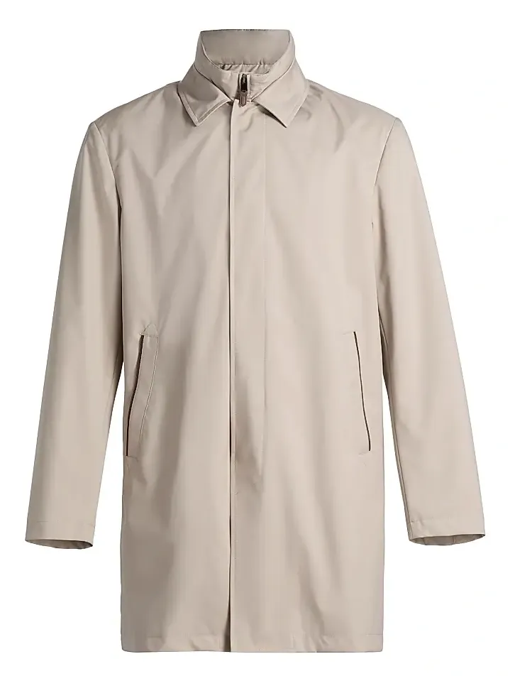 Canali Men's Silk-Touch Raincoat