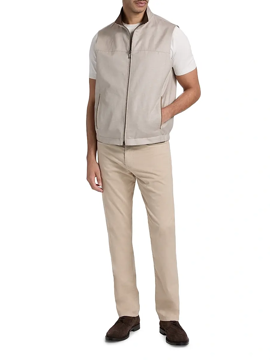 Canali Men's Stretch-Cotton 5-Pocket Pants | Thumbnail 2 Canali Men's Stretch-Cotton 5-Pocket Pants | Thumbnail 2