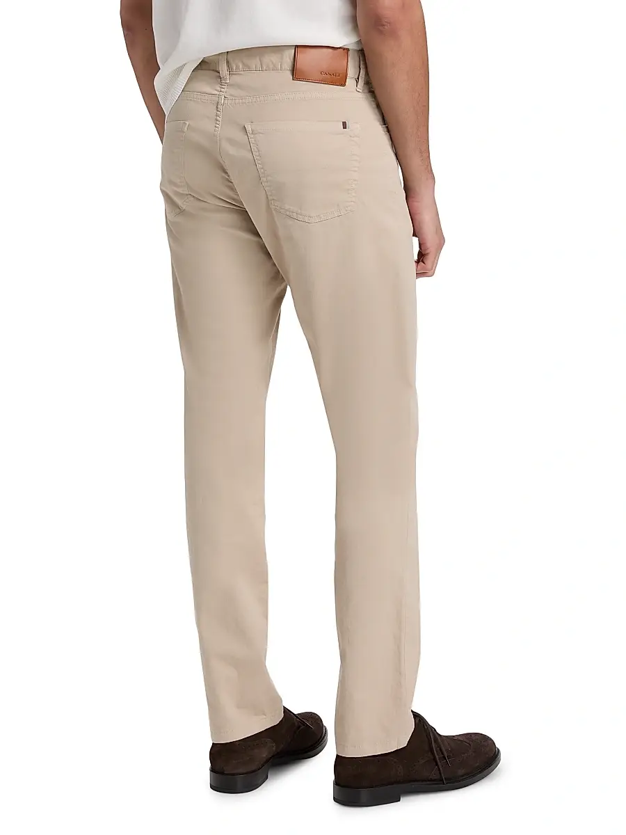 Canali Men's Stretch-Cotton 5-Pocket Pants | Thumbnail 5 Canali Men's Stretch-Cotton 5-Pocket Pants | Thumbnail 5