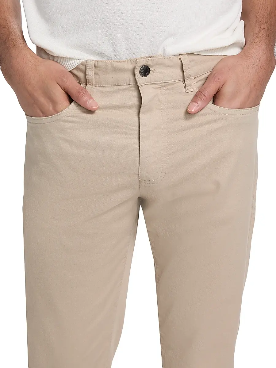 Canali Men's Stretch-Cotton 5-Pocket Pants | Thumbnail 6 Canali Men's Stretch-Cotton 5-Pocket Pants | Thumbnail 6