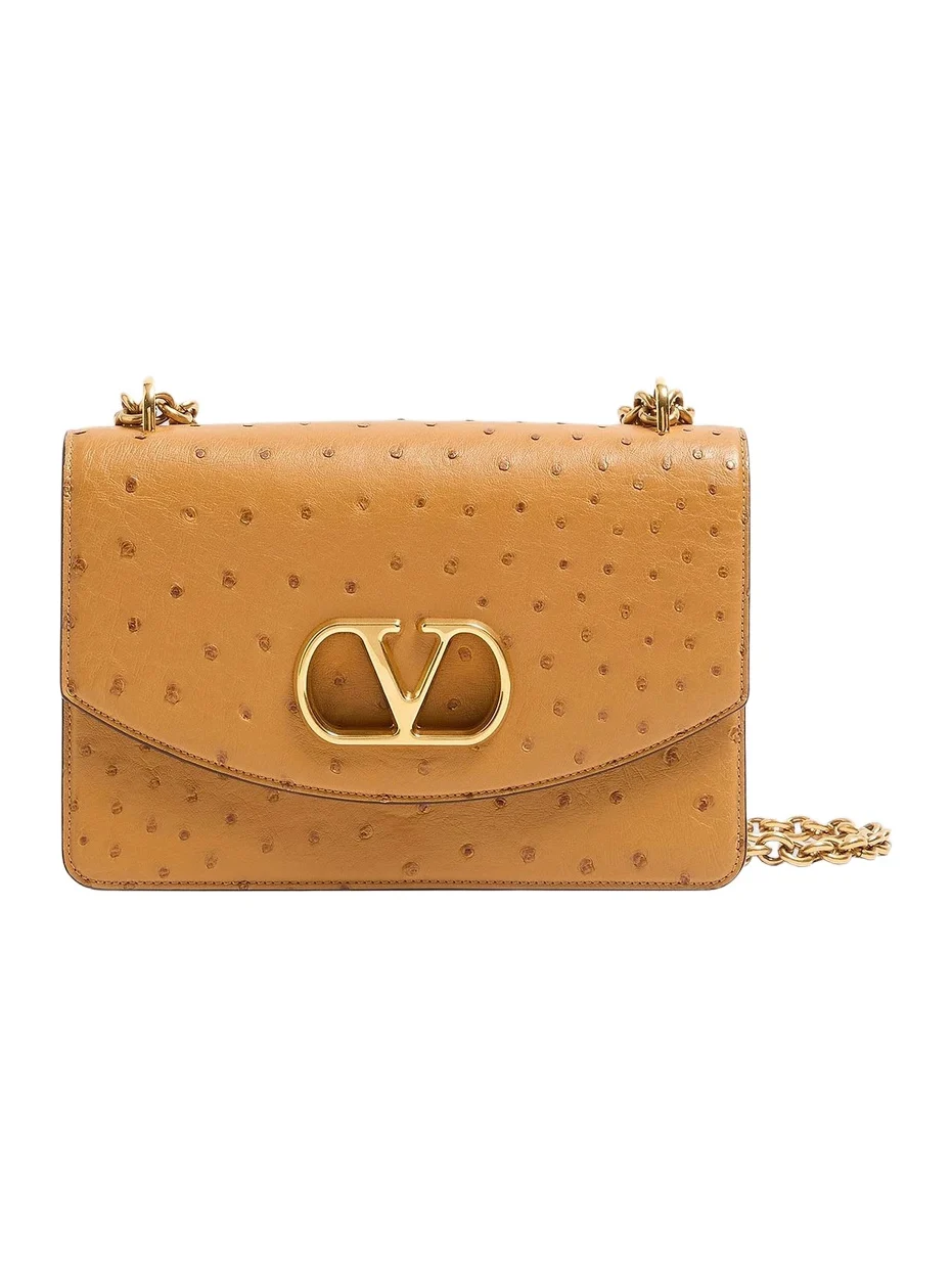 Women's Vain Ostrich Shoulder Bag Women's Vain Ostrich Shoulder Bag