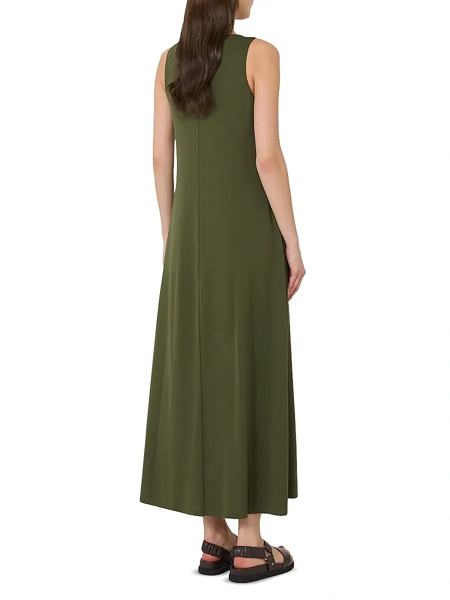 MM Max Mara Women's Sleeveless Stretch Viscose Dress | Thumbnail 4 MM Max Mara Women's Sleeveless Stretch Viscose Dress | Thumbnail 4