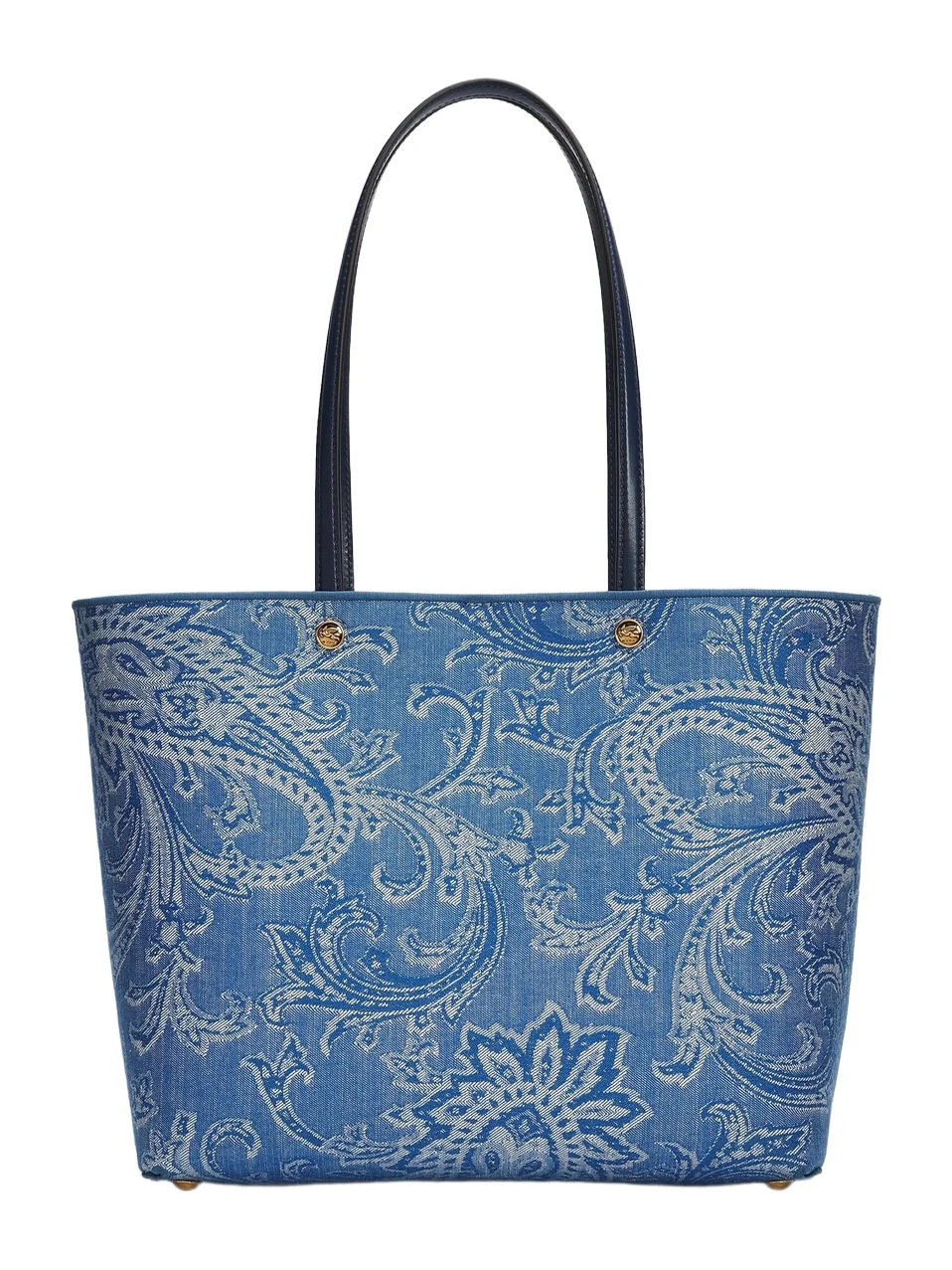Women's Essential Medium Paisley Denim Shopper Tote Bag