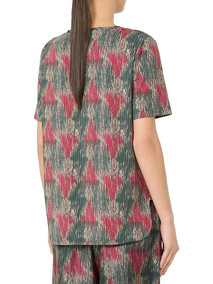 MM Max Mara Women's Jersey and Silk T-Shirt | Thumbnail 4 MM Max Mara Women's Jersey and Silk T-Shirt | Thumbnail 4
