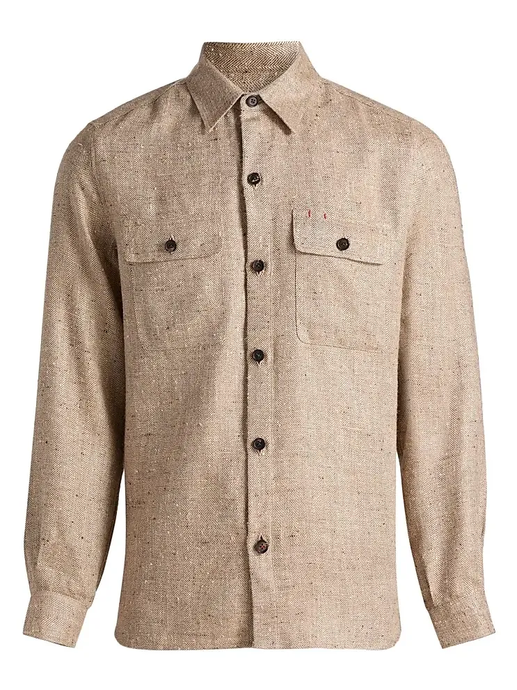 Men's Herringbone Donegal Overshirt