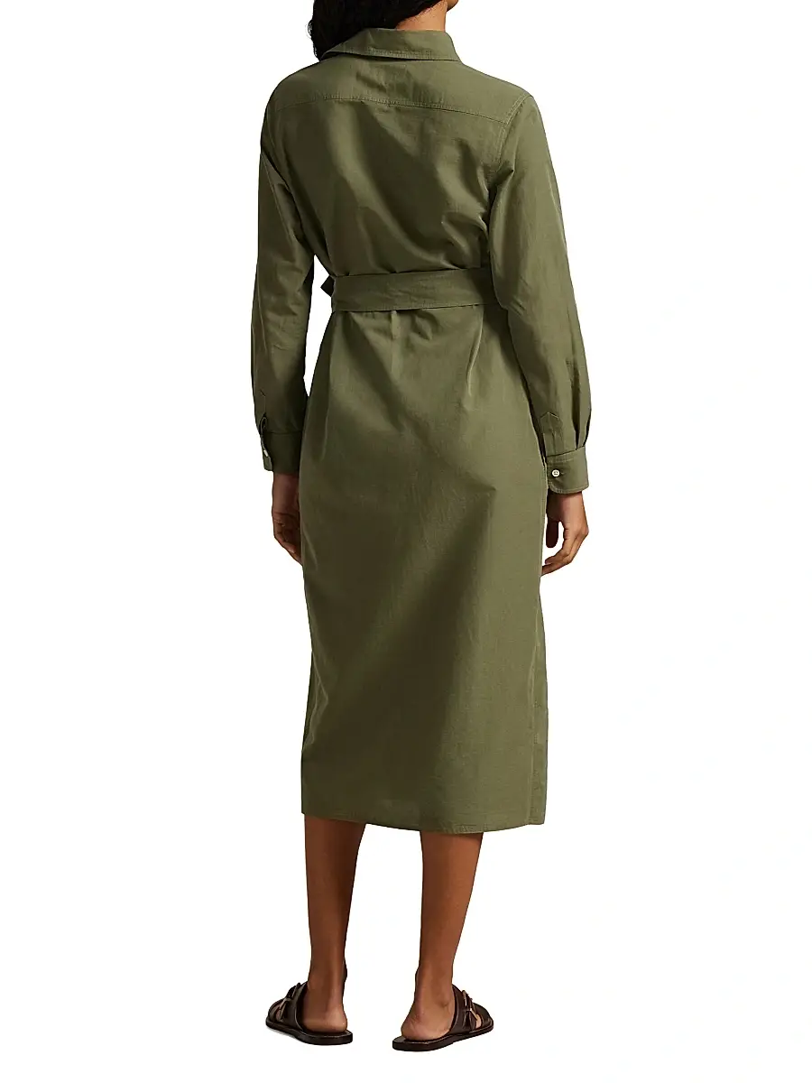 Polo Ralph Lauren Women's Kingsley Cotton-Linen Shirtdress | Thumbnail 4
