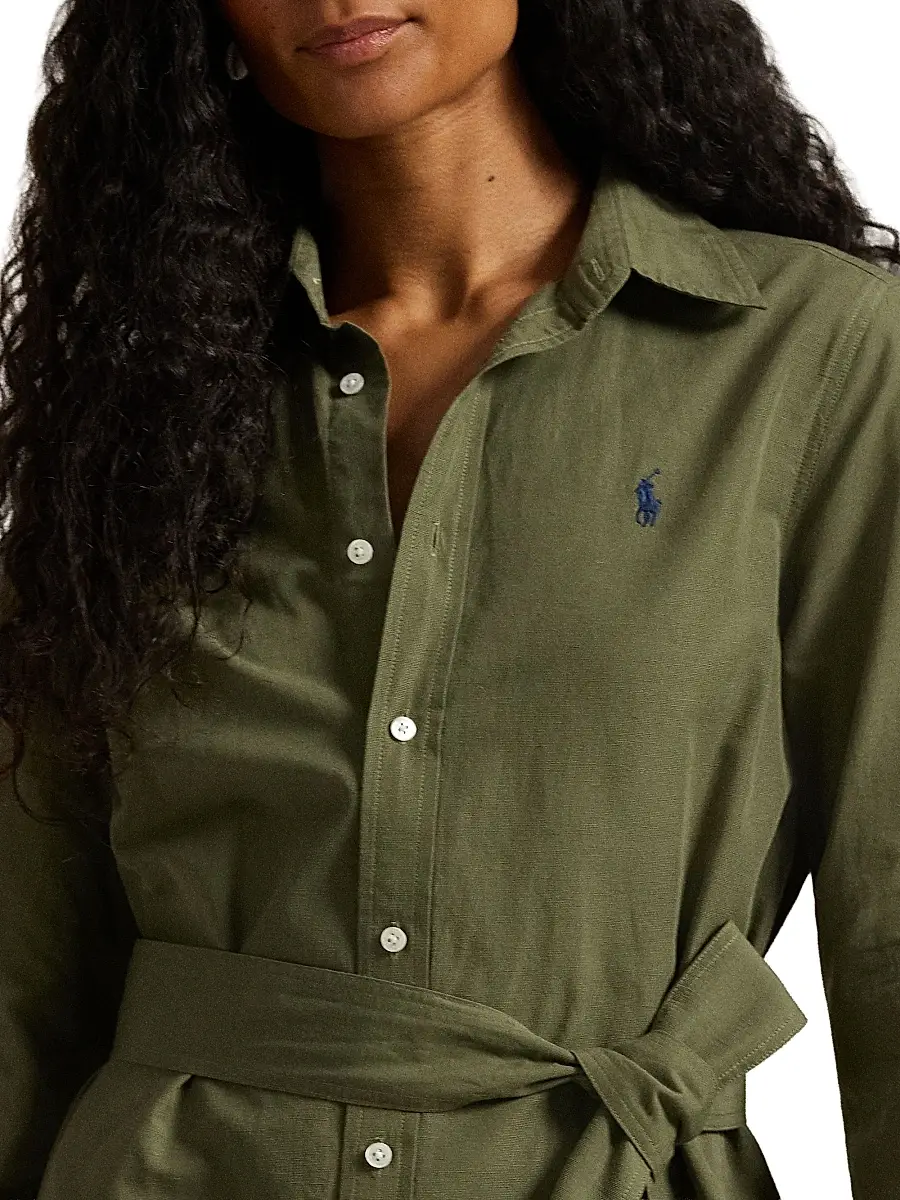 Polo Ralph Lauren Women's Kingsley Cotton-Linen Shirtdress | Thumbnail 5