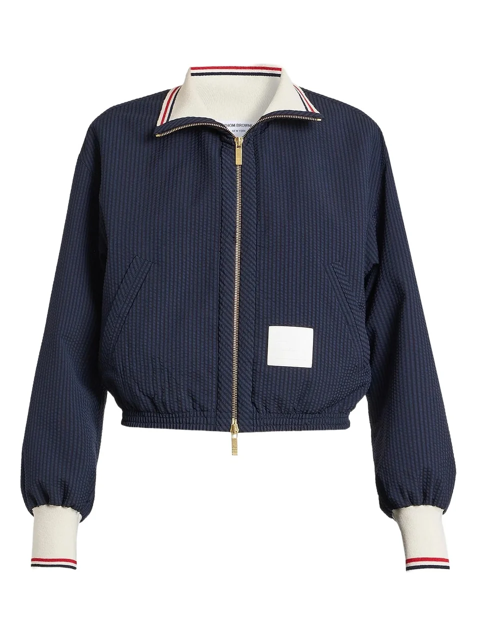 Women's Wool Seersucker Track Jacket Women's Wool Seersucker Track Jacket