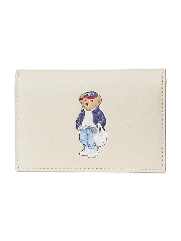 Polo Ralph Lauren Women's Spring Bear Leather Card Case
