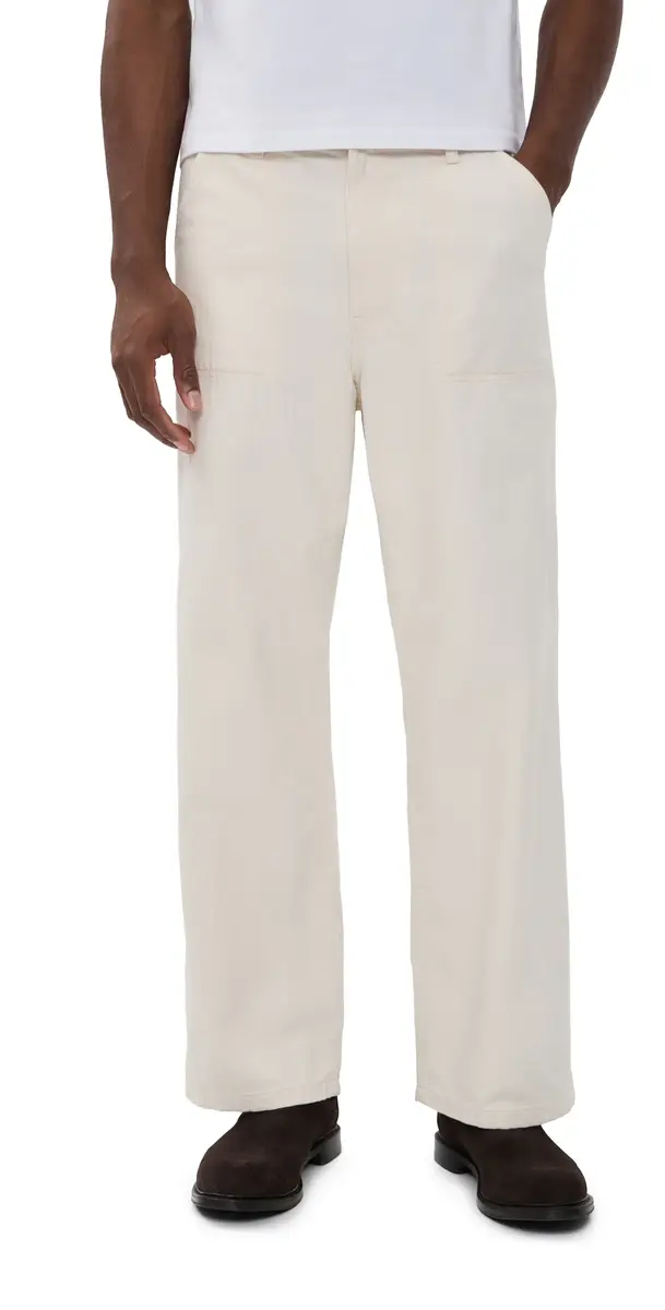 Jeanerica Genua Worker Chino Pants Chevron Ecru | Image 1 Jeanerica Genua Worker Chino Pants Chevron Ecru | Image 1