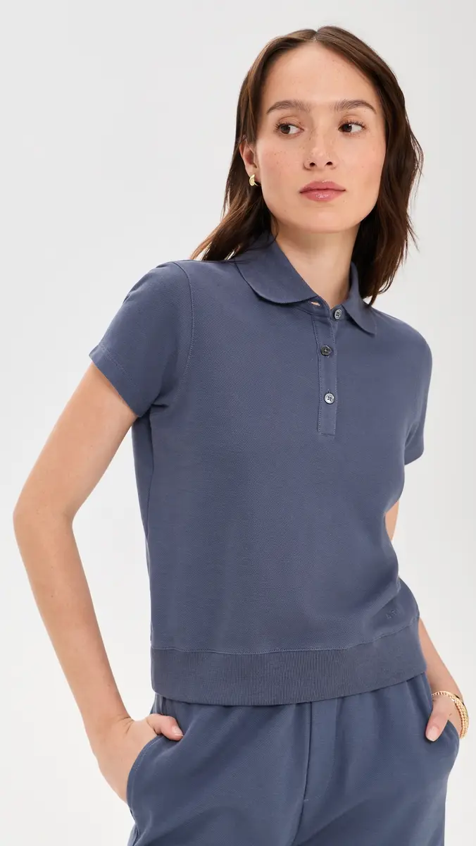 ATM Anthony Thomas Melillo Pique Polo Top | Thumbnail 2 ATM Anthony Thomas Melillo Pique Polo Top | Thumbnail 2