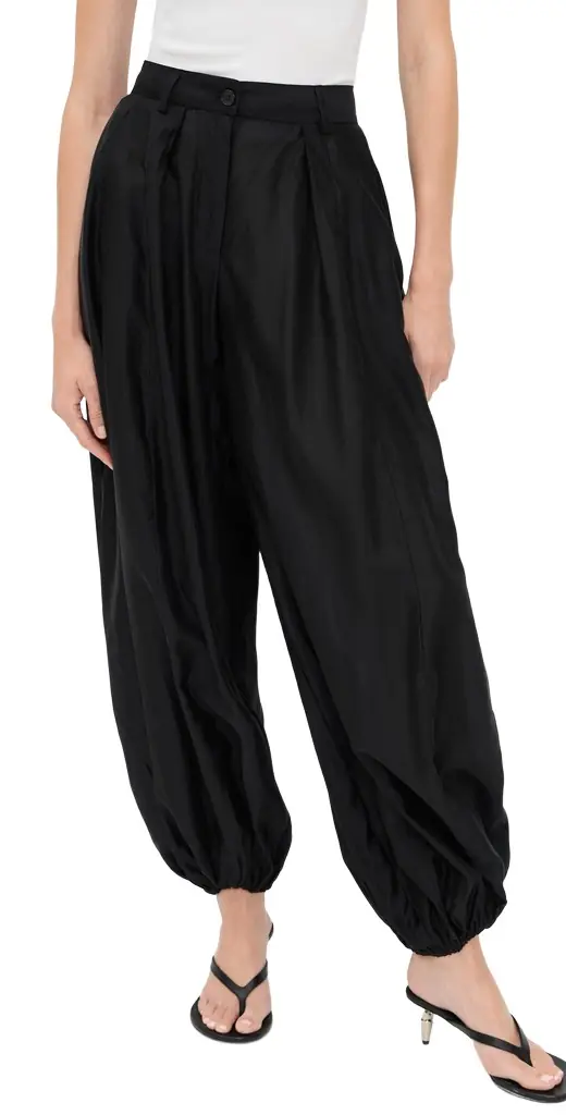 The Latest Dilan Mussola Leggera Pants Black | Image 1 The Latest Dilan Mussola Leggera Pants Black | Image 1