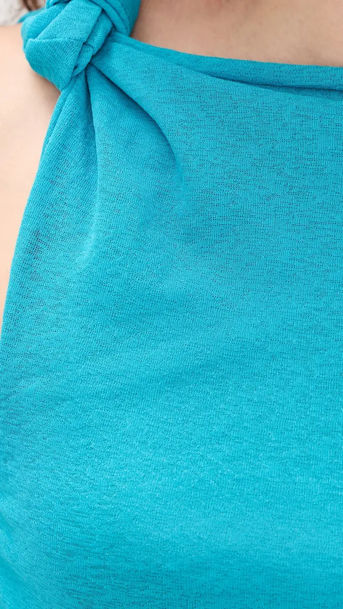 Ganni Marl Mesh Draped Knot Dress | Thumbnail 6 Ganni Marl Mesh Draped Knot Dress | Thumbnail 6