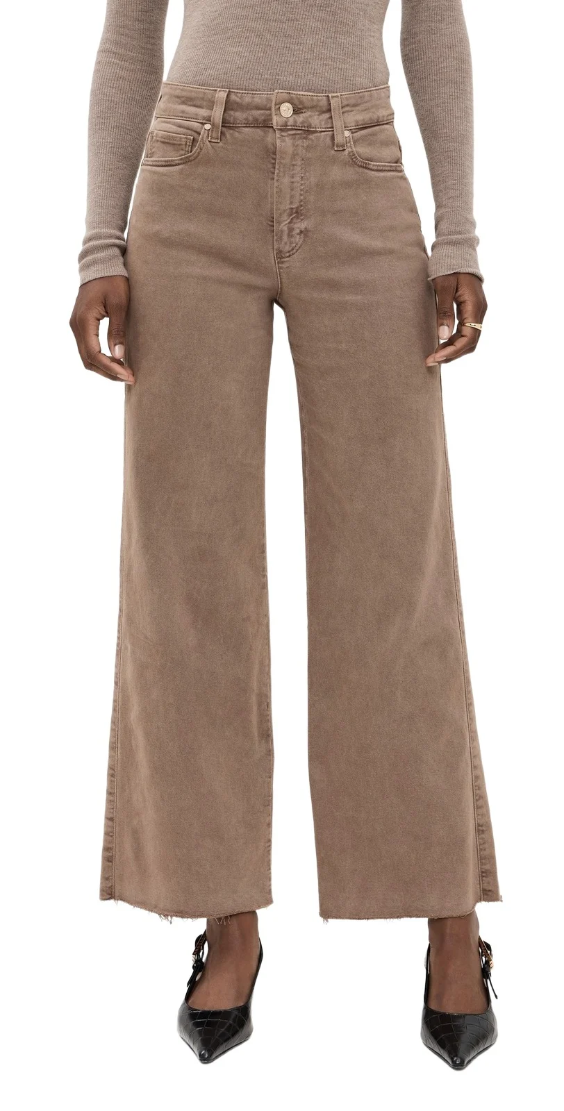 PAIGE Anessa 31 Jeans with Raw Hem