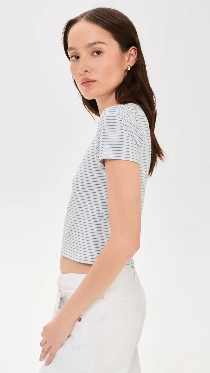 ATM Anthony Thomas Melillo Striped Baby Tee | Thumbnail 4 ATM Anthony Thomas Melillo Striped Baby Tee | Thumbnail 4