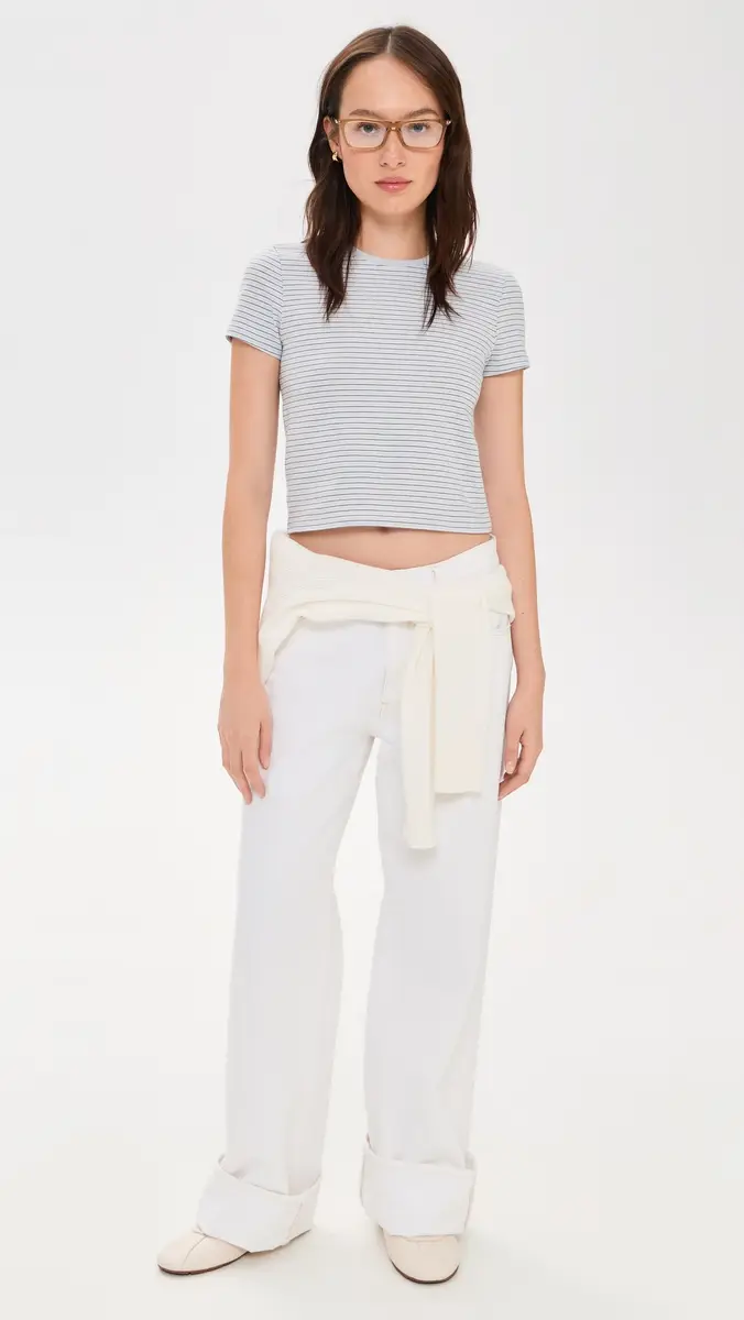 ATM Anthony Thomas Melillo Striped Baby Tee | Thumbnail 5 ATM Anthony Thomas Melillo Striped Baby Tee | Thumbnail 5