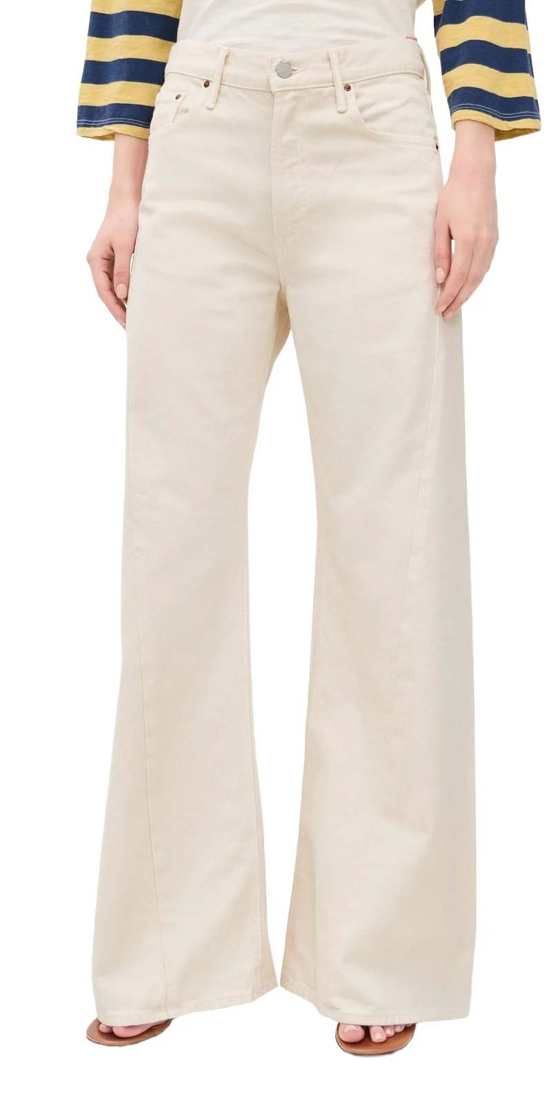 Mother The Lemon Twist Sneak Jeans