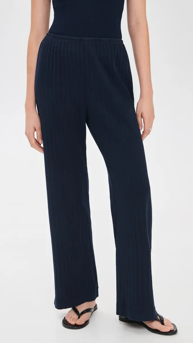 DONNI. DONNI. The Pointelle Simple Crop Pants | Thumbnail 2 DONNI. DONNI. The Pointelle Simple Crop Pants | Thumbnail 2