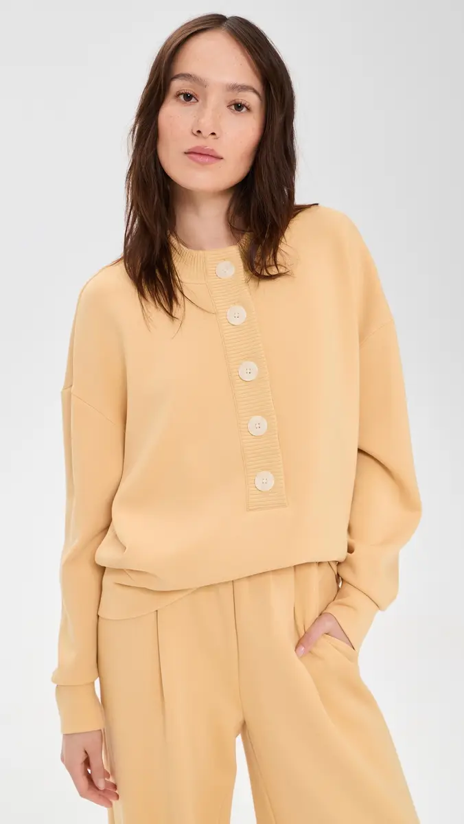 Varley Reena Button Front Sweatshirt | Thumbnail 2 Varley Reena Button Front Sweatshirt | Thumbnail 2