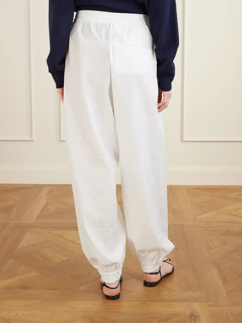 RÓHE Crinkled Cotton-blend Tapered Pants | Thumbnail 3