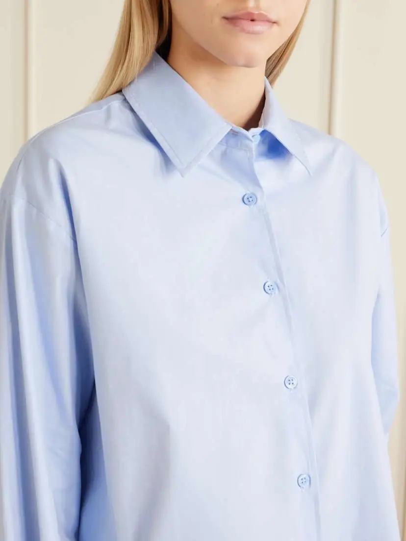 The Frankie Shop Peri Cotton-poplin Shirt | Thumbnail 4