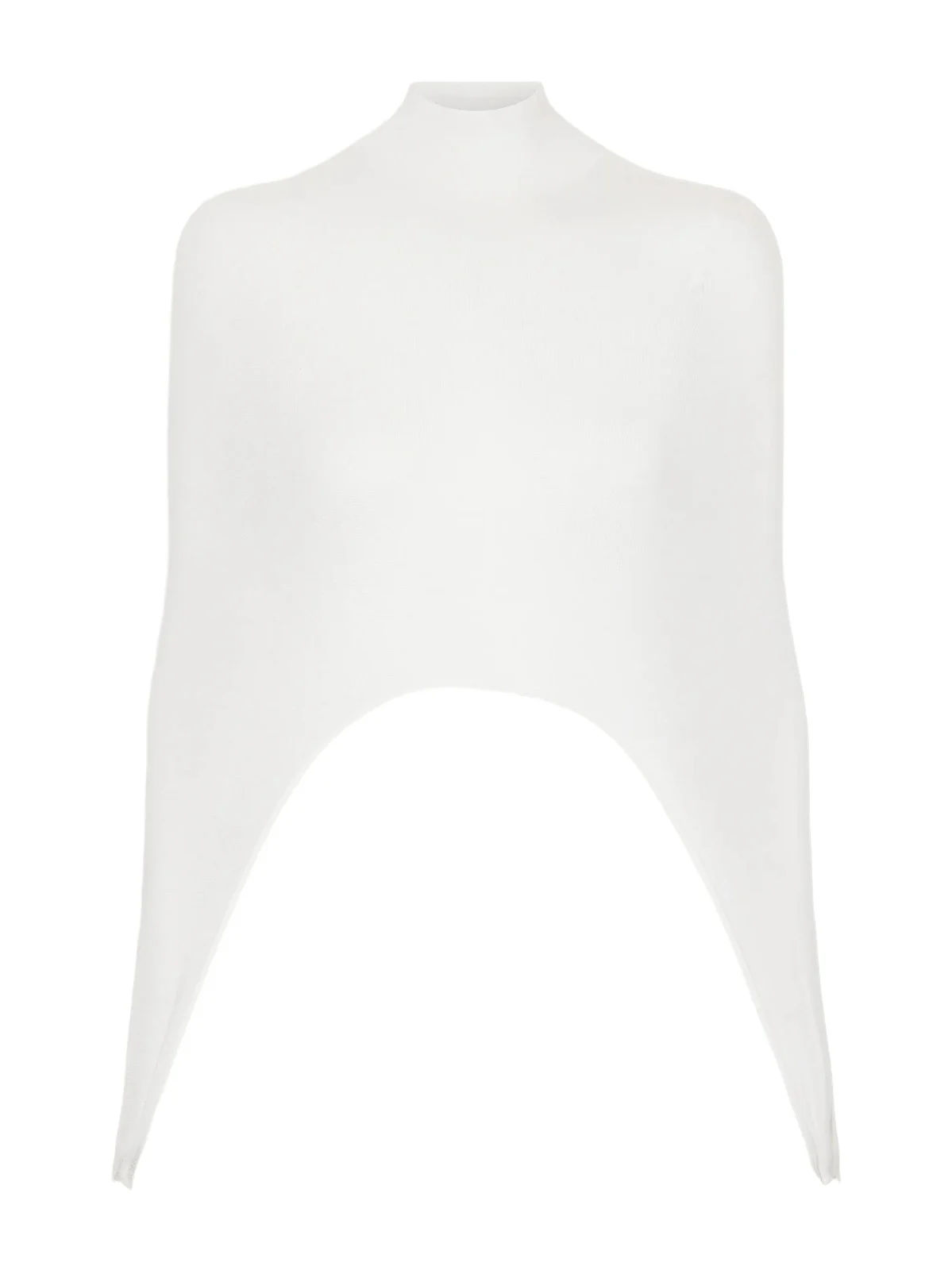 Cropped Turtleneck Silk-blend Top Cropped Turtleneck Silk-blend Top