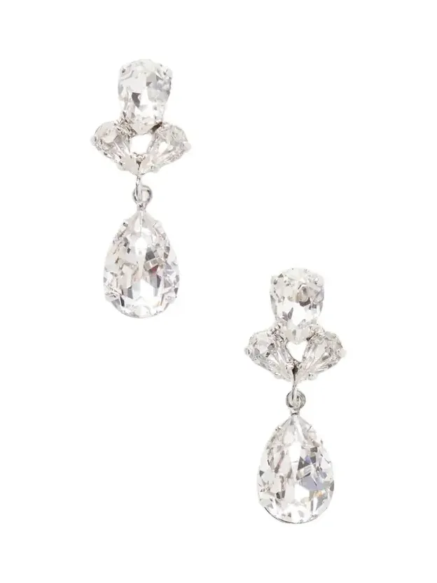 Mariza Silver-tone Crystal Earrings