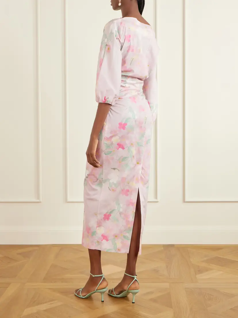 BERNADETTE Ezra Floral-print Cotton-blend Midi Dress | Thumbnail 3 BERNADETTE Ezra Floral-print Cotton-blend Midi Dress | Thumbnail 3