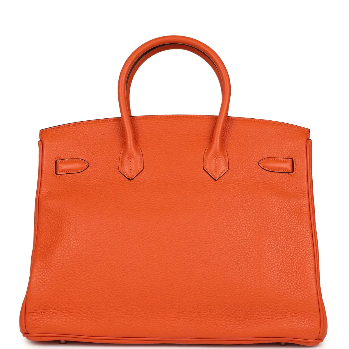 HERMÈS Pre-owned Hermes Birkin 35 Feu Clemence Palladium Hardware | Thumbnail 4 HERMÈS Pre-owned Hermes Birkin 35 Feu Clemence Palladium Hardware | Thumbnail 4
