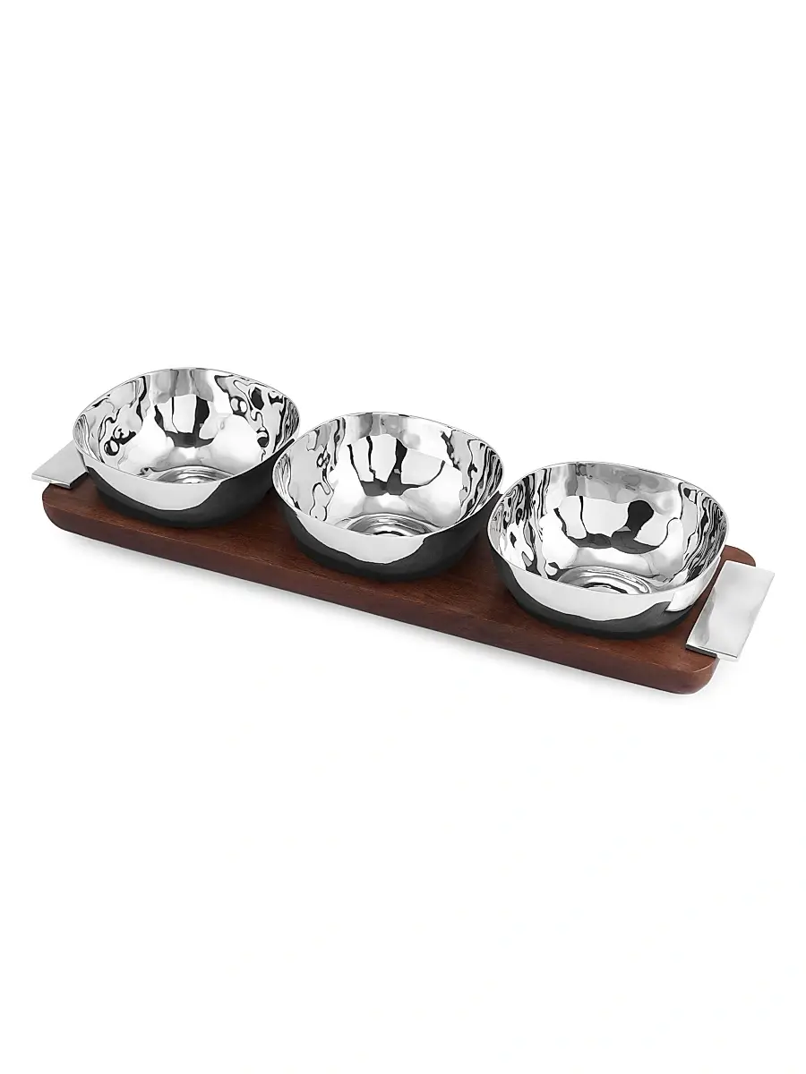 Michael Aram Reflective Triple Bowl | Thumbnail 2 Michael Aram Reflective Triple Bowl | Thumbnail 2