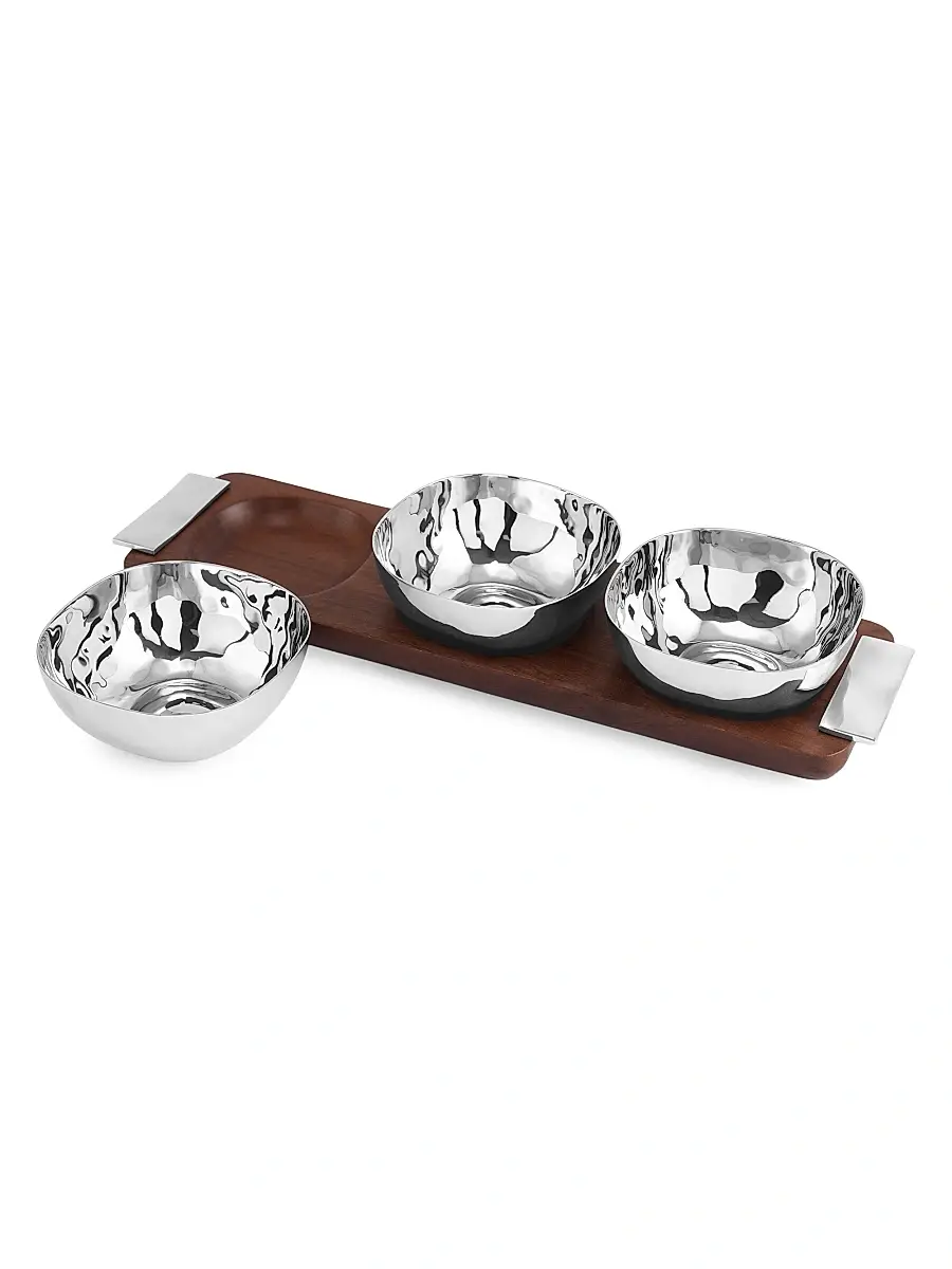 Michael Aram Reflective Triple Bowl | Thumbnail 3 Michael Aram Reflective Triple Bowl | Thumbnail 3