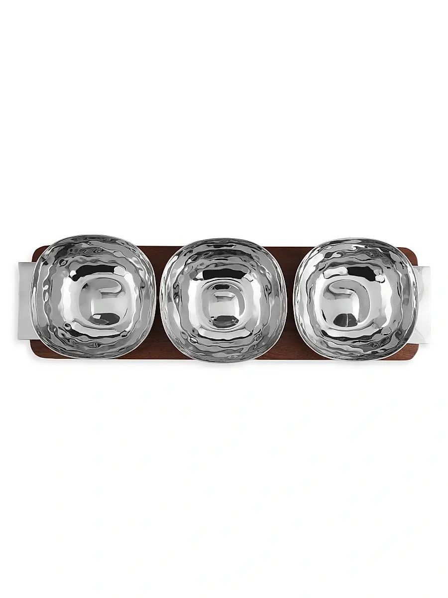 Michael Aram Reflective Triple Bowl | Thumbnail 5 Michael Aram Reflective Triple Bowl | Thumbnail 5